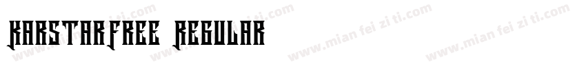 KarstarFree Regular字体转换